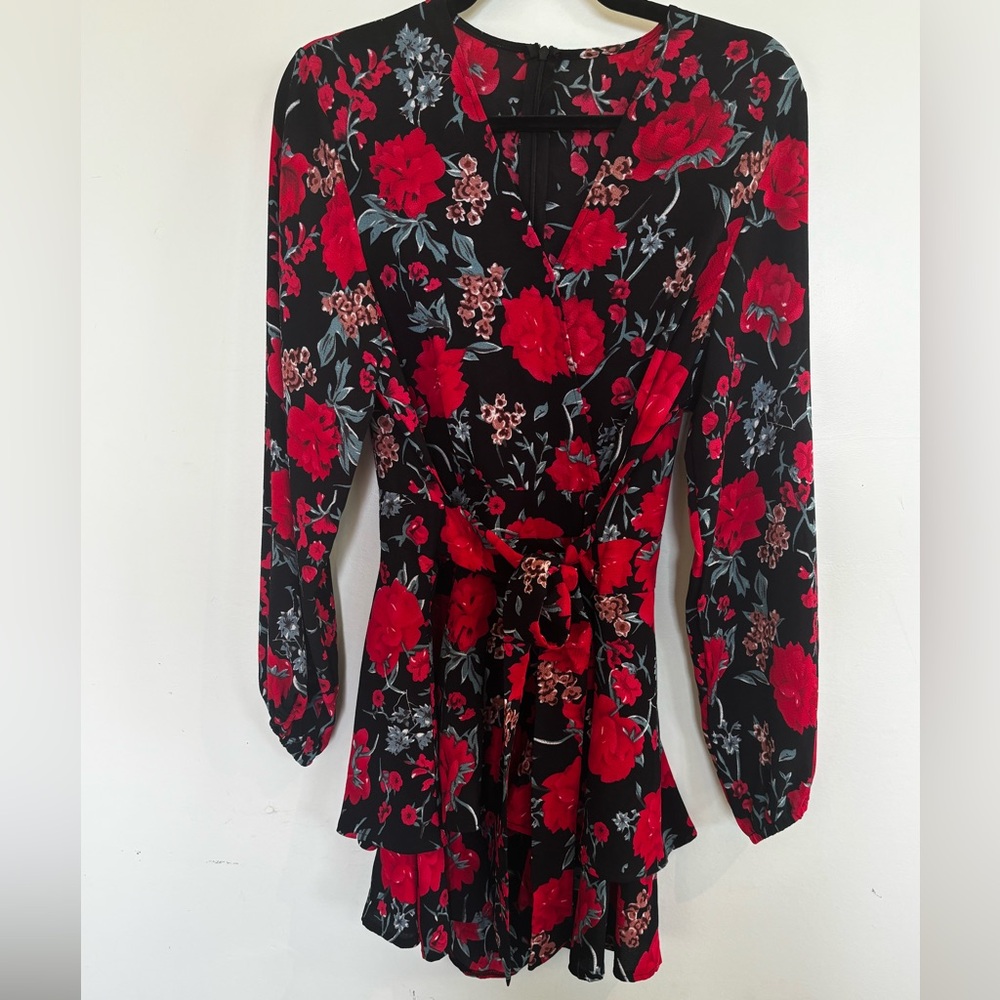 Black and Red Romper